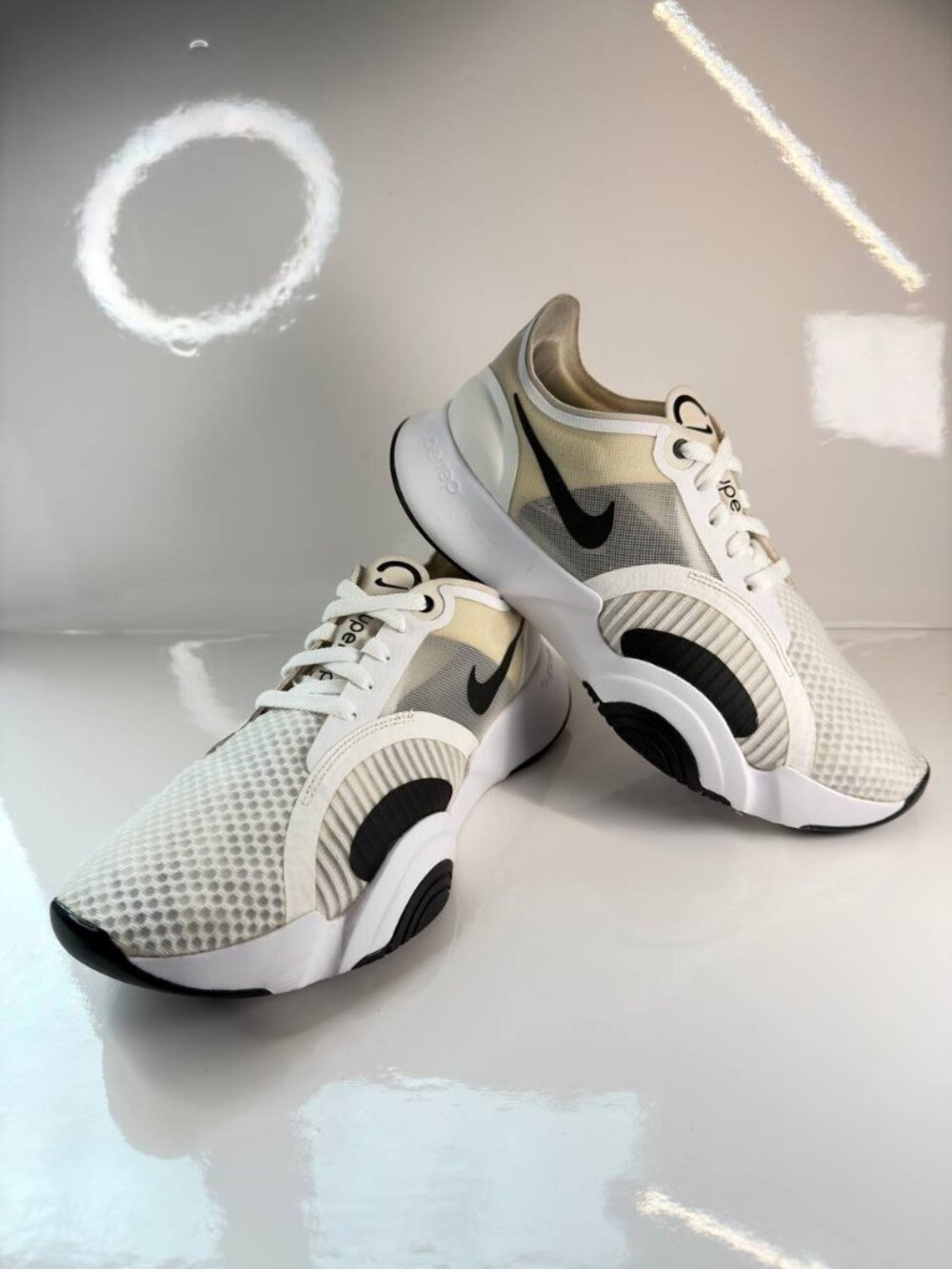 Nike SuperRep Go White Black Training Shoes (CJ0773-100) - Size Men’s US 9